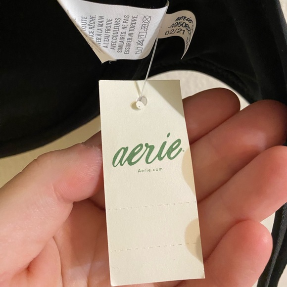 Aerie American Eagle twist front push-up underwire halter bikini swim top - Picture 7 of 8